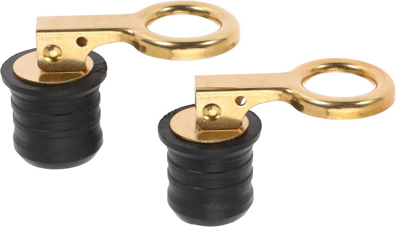 Ciweisah Boat Drain Plug - O-Handle Snap Plug, Brass/Stainless Steel, Rubber - Image 5
